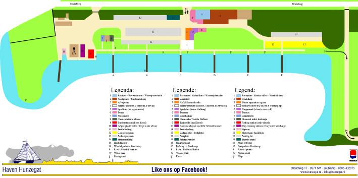 Plattegrond Haven Hunzegat